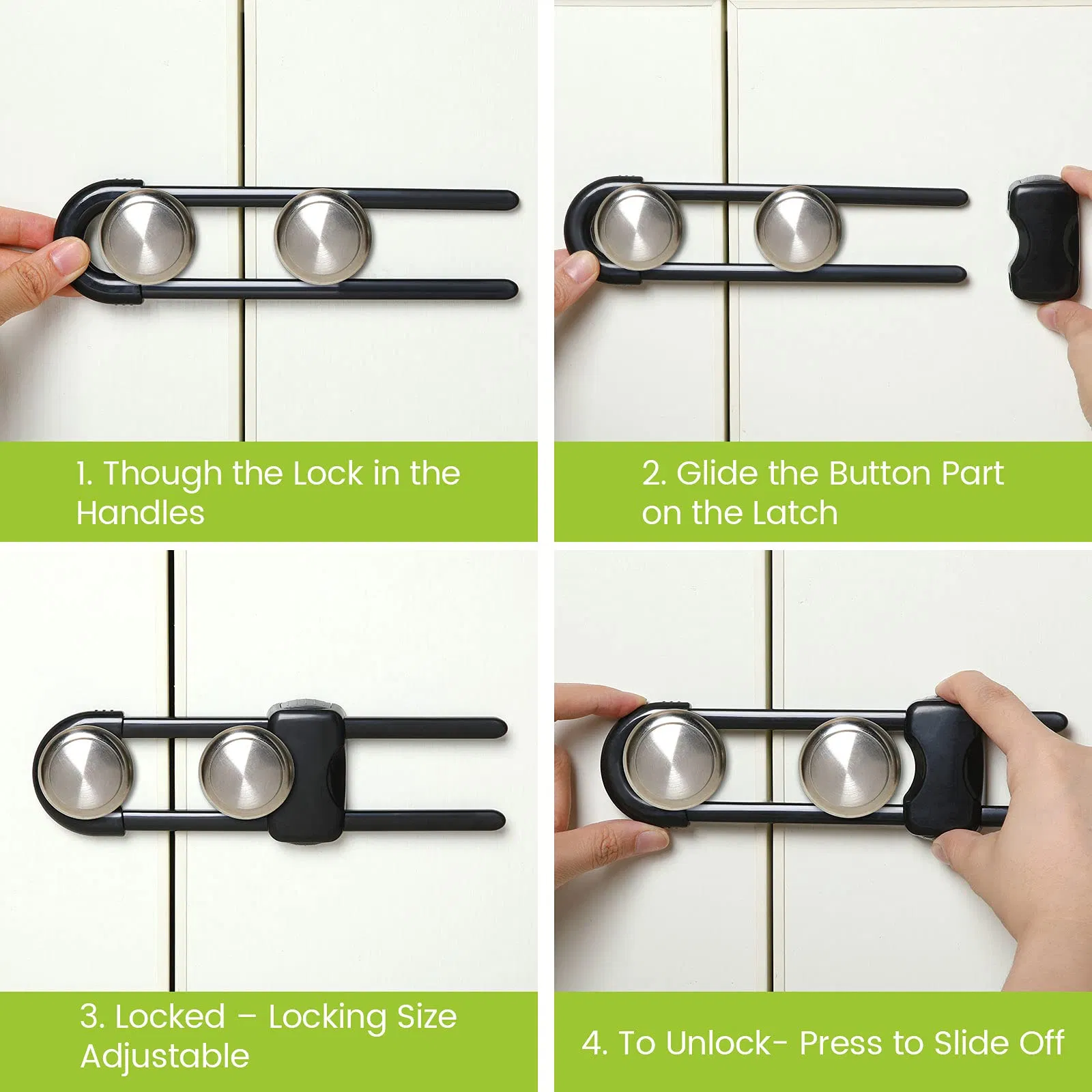 U Shape Proofing Drawers Safety Baby Safety Locks Childproof Latch Cabinet Locks