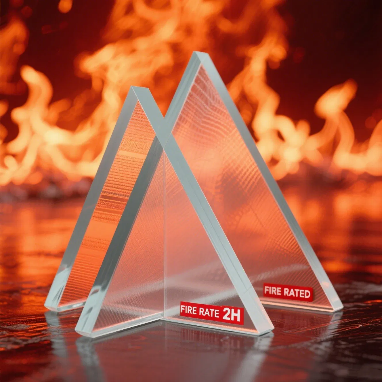 Rated Resistant Fireproof Glass for Fire Safety and Building