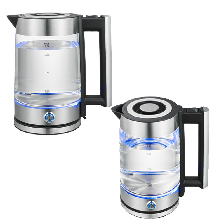 Electric Glass Kettle Home Appliance Water Tea Kettle with LED High Quality
