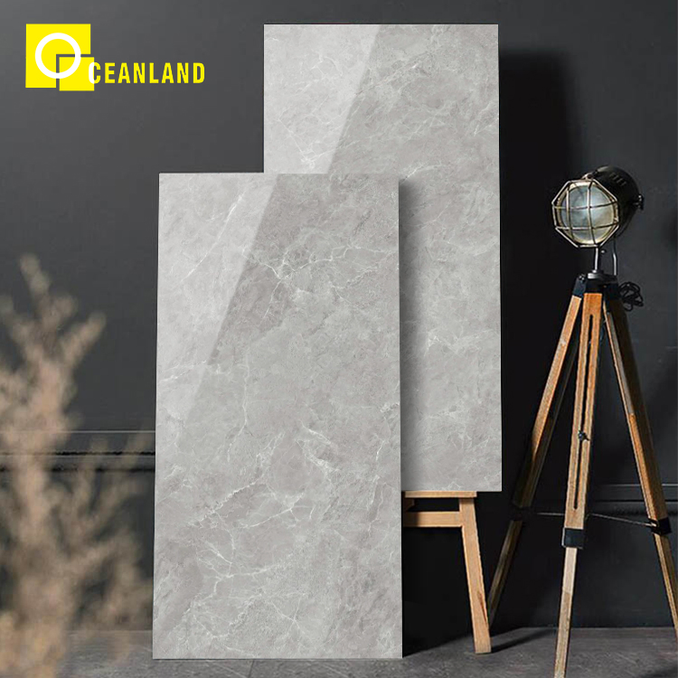 Gray Tiles Table Artificial Slab Sintered Stone Kitchen Wall Stone