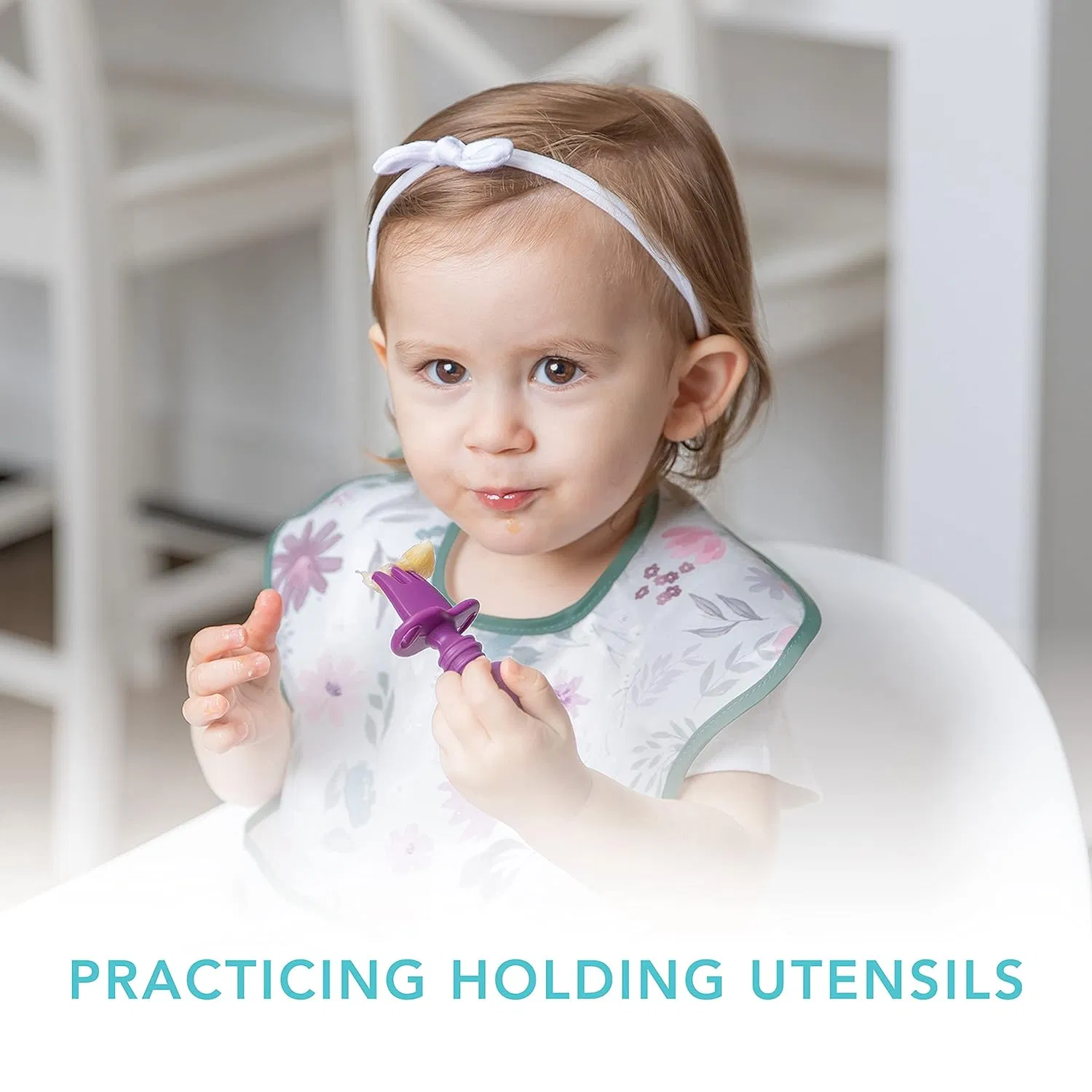 Baby Utensils Set, Chewtensils Silicone Spoons for Dipping