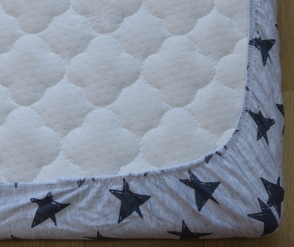100% Cotton Jersey Knit Fitted Crib Sheet Baby Cot Sheet