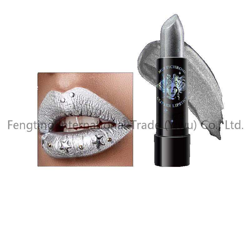 Halloween Vampire Makeup Custom Logo Private Long Lasting Moisturizing Hydrating Waterproof Sparkle Shining Glitter Pearl Diamond Lipstick