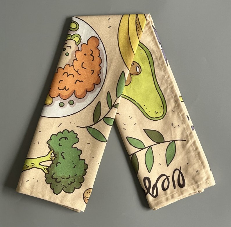 Popular Custom Digital Printed Kitchen Napkin Tea Towels