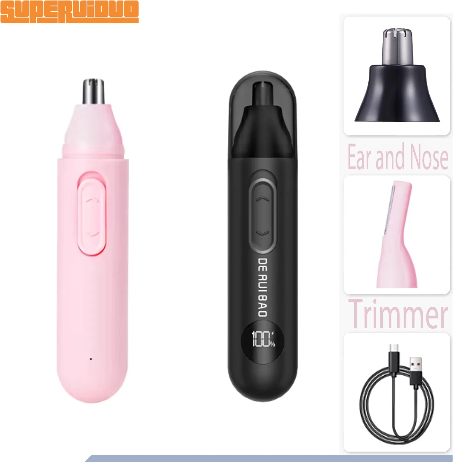 Professional Mute Motor Discrete Care Ear and Nose Trimmer