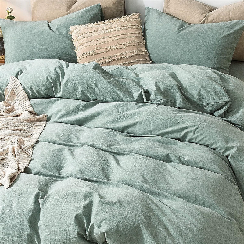 Institutional Donations Hidden Zipper Closure Envelop Pillow Shams Disaster Emergency Barracks Duvet Cover Set Soft Warm Comfy Breathable Bedding Sets