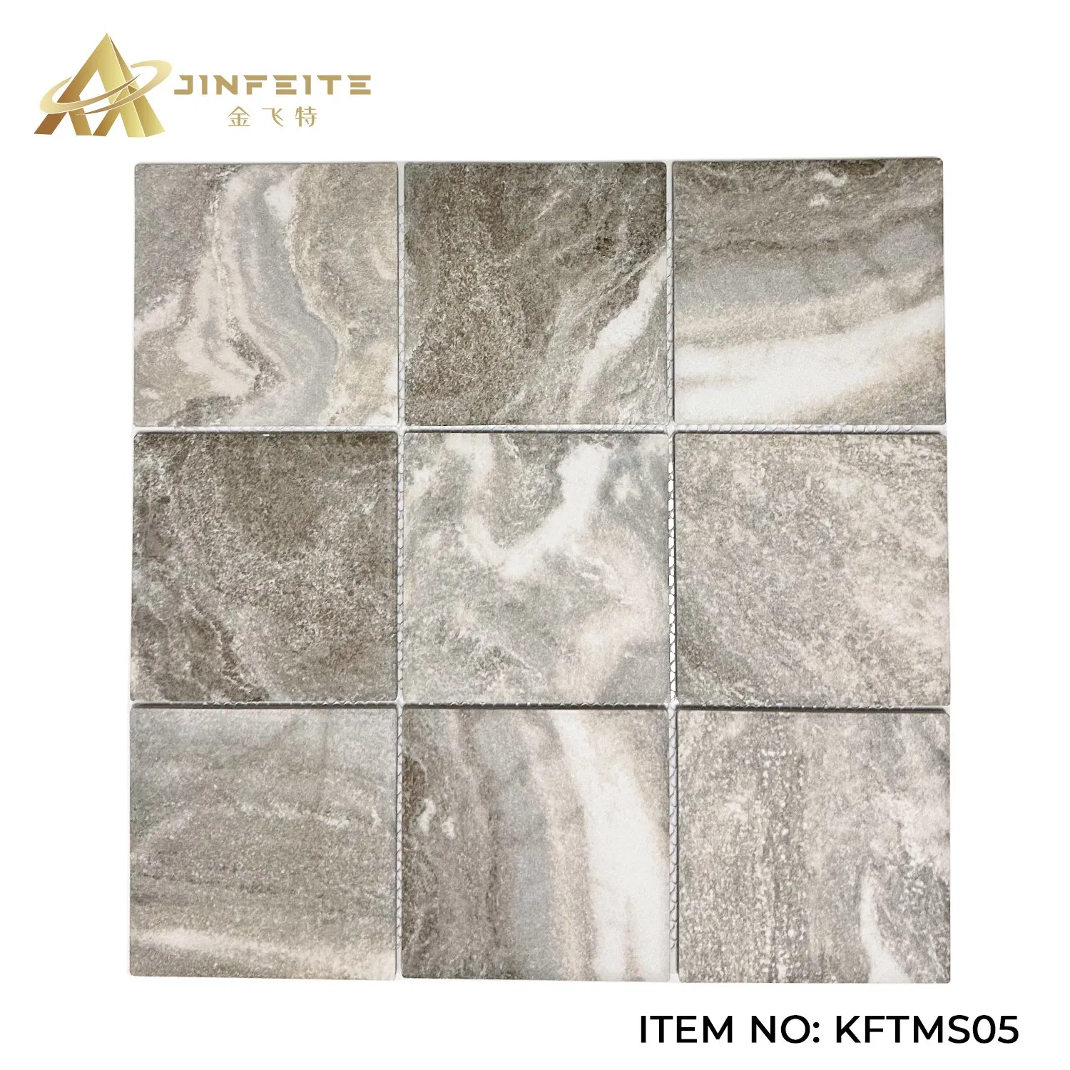 Мозаичная плитка из зеленого мраморного фарфора для бассейна