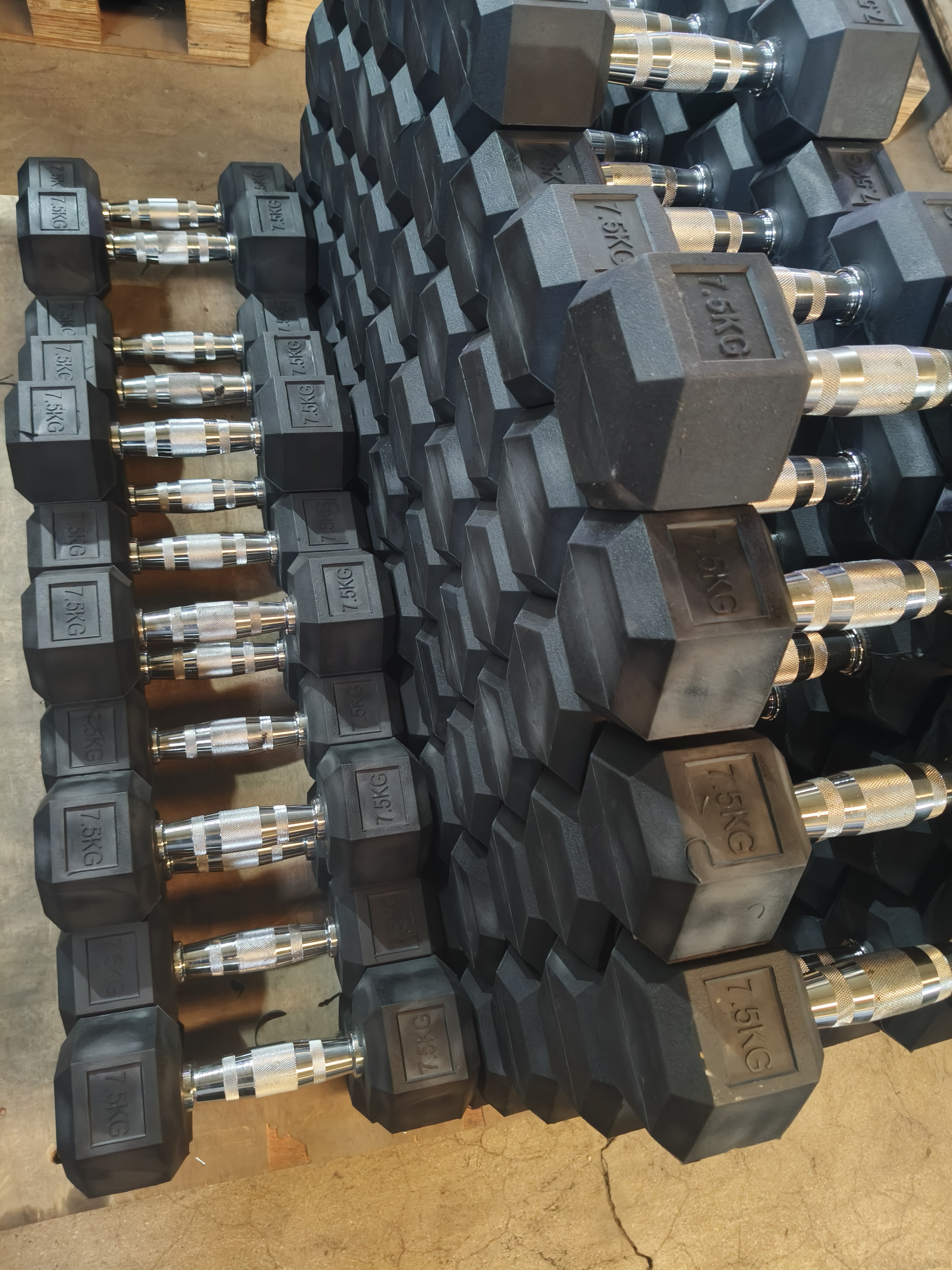 Гантели шестигранные для фитнеса набор