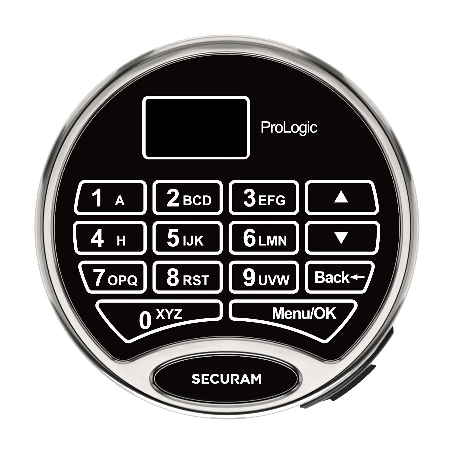 Digital Safe Lock with OLED, L01, Nickel, Spring Bolt