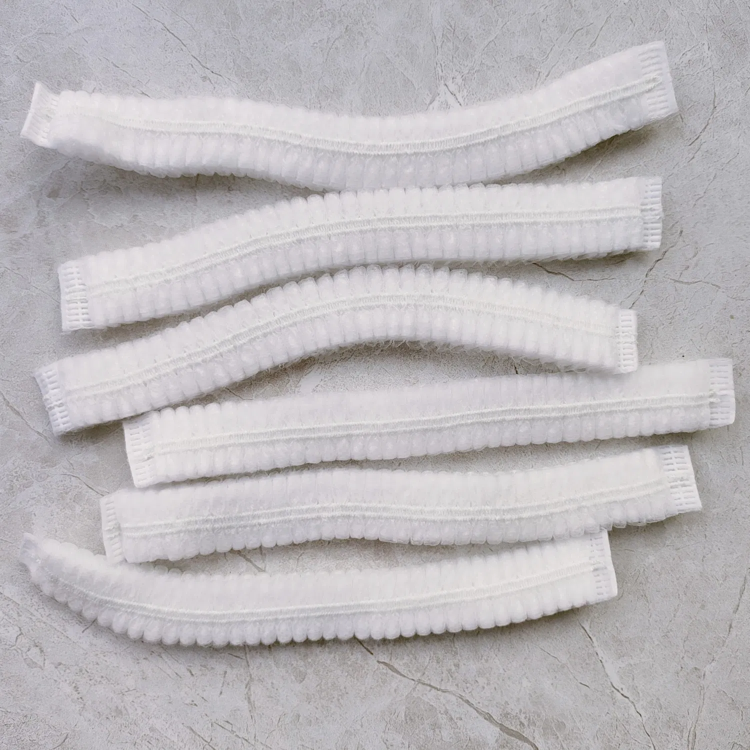 High Quality Disposable Non-Woven Spp Pleated Clip Mop Cap