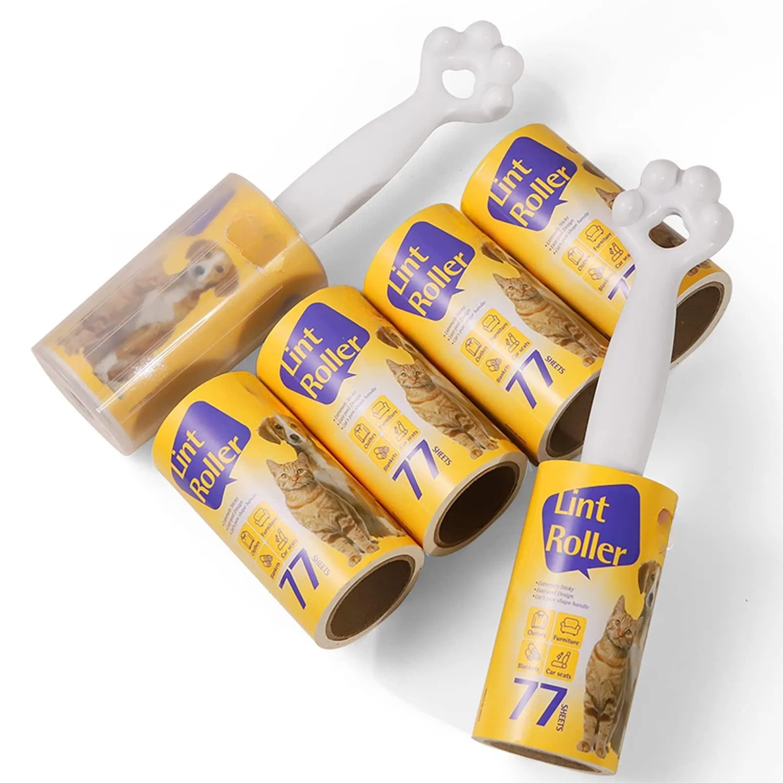 Remover Clothes Fur Blankets Dog Cat Pet Hair Extra Sticky Lint Rollers