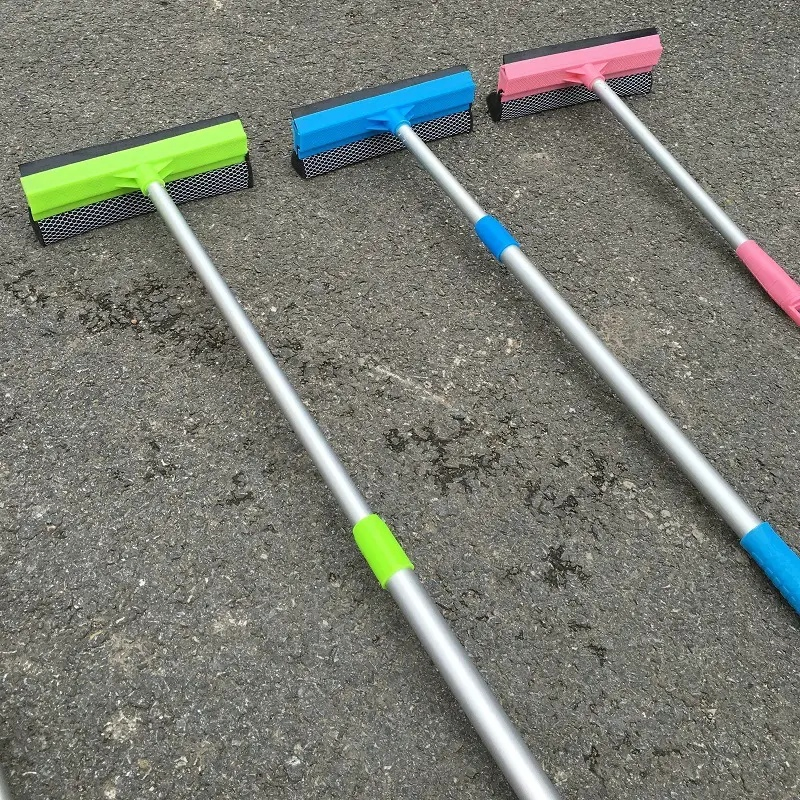 Aluminum Alloy Double-Sided Rubber Scraper Telescopic Window Cleaner Set for Car Glass Cleaning Cleaning Brushes Product