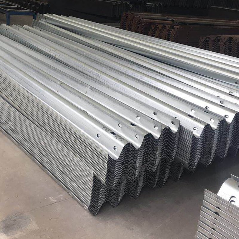 W Beam Galvanized Iron Crash Barrier Highway Guardrail