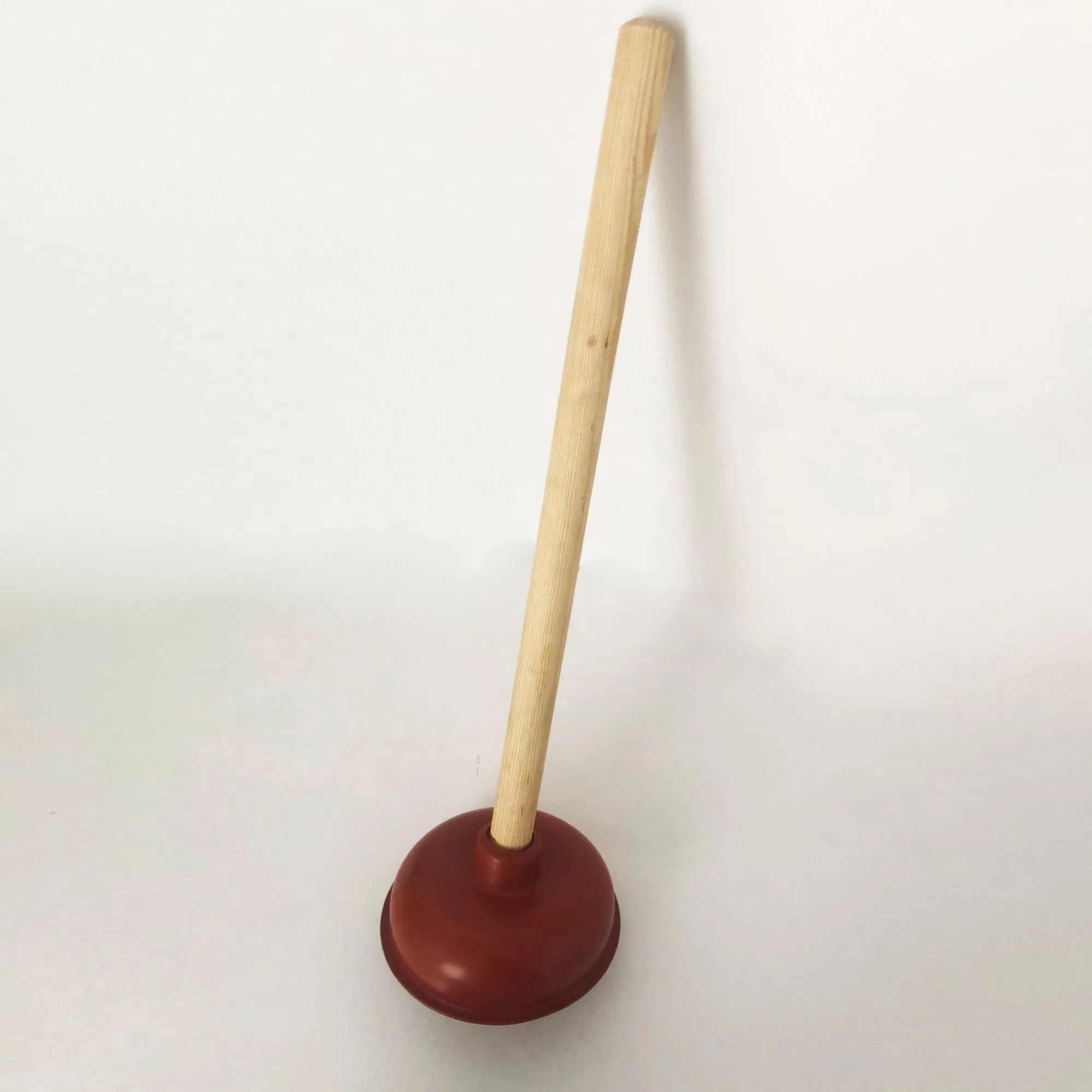 Plunger to to Fix Clogged Toilets and Drains Heavy Duty Force Cup Rubber Toilet Plunger with a Long Wooden Handle