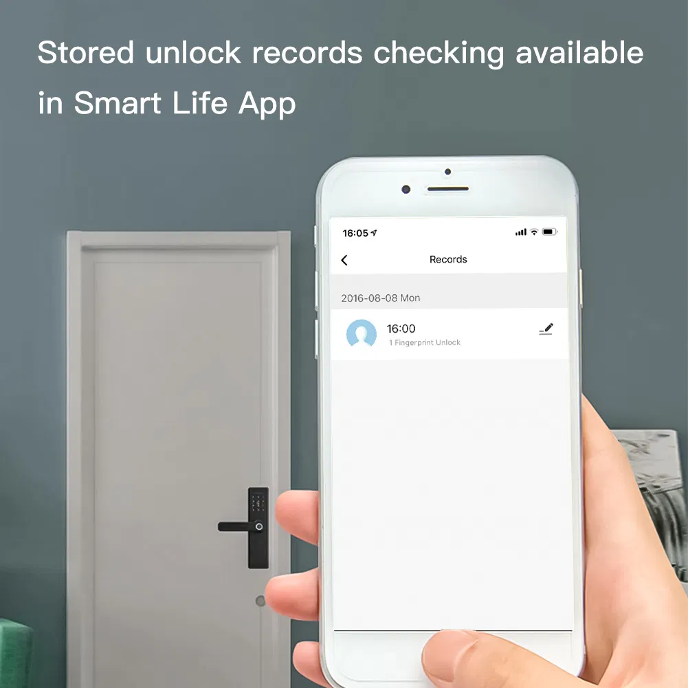 Tianlai X1 Tuya Smart Lock BLE Module Lock Digital Fingerprint Smart Keyless Door Lock
