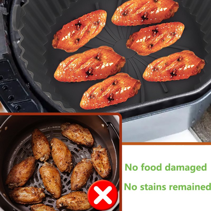 Customized Logo Waterproof Air Fryer Silicone Liner for Baking