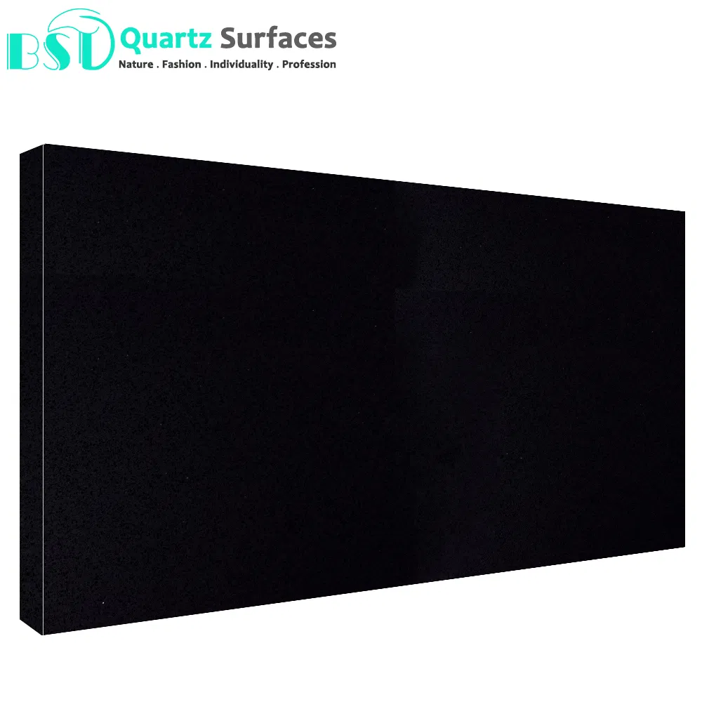 Agglomerated Heat-Resistant Black Quartz Stone Top