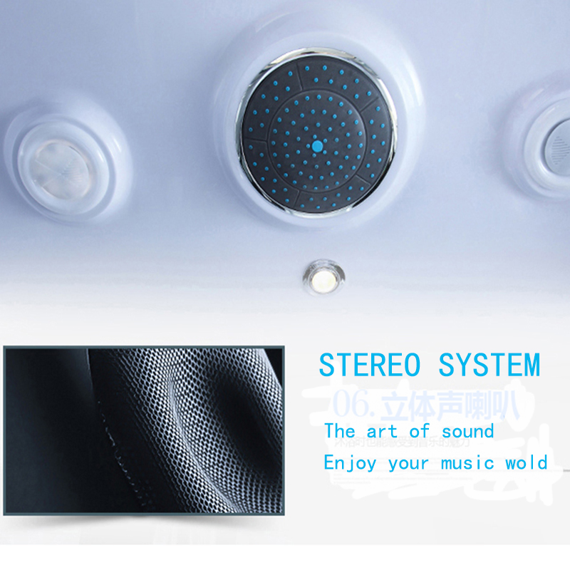 Luxury Sanitary Ware Corner-Located Steam Room (KB-880)