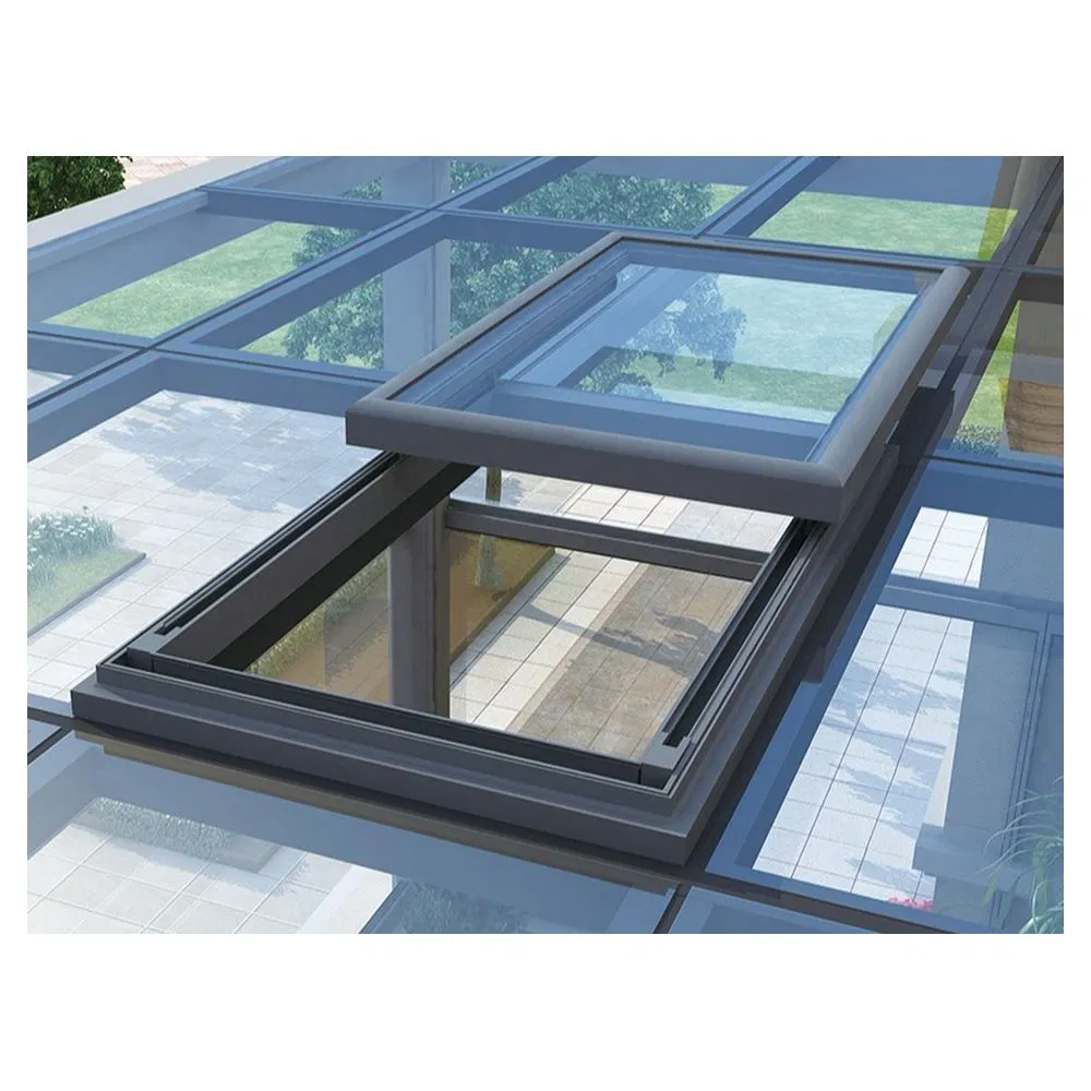 Good Quality Roof Fixed Double Glazed Glass Aluminum Penthouse Skylight for Villa