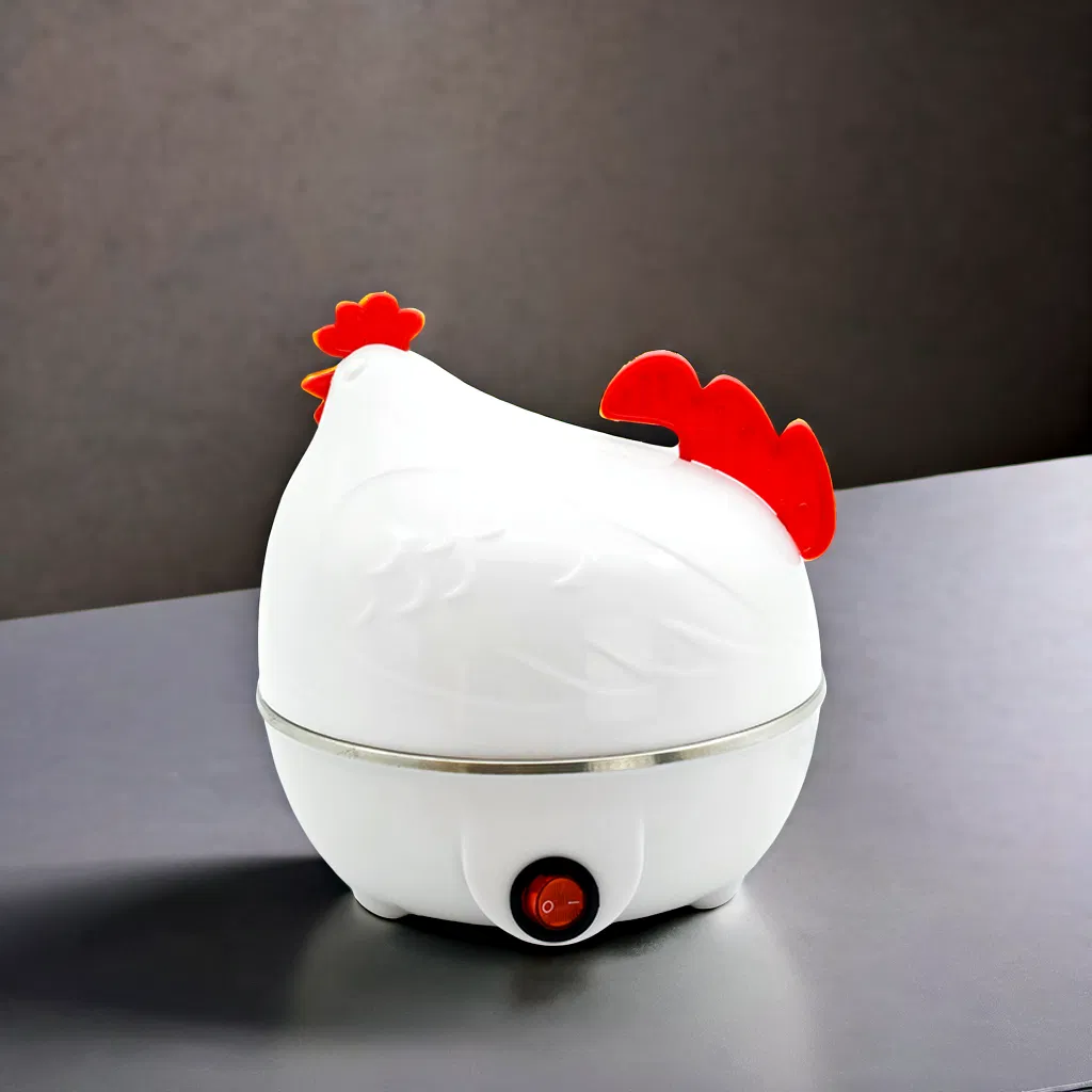 Portable Egg Cooker with Safety Features and Egg Steamer Options
