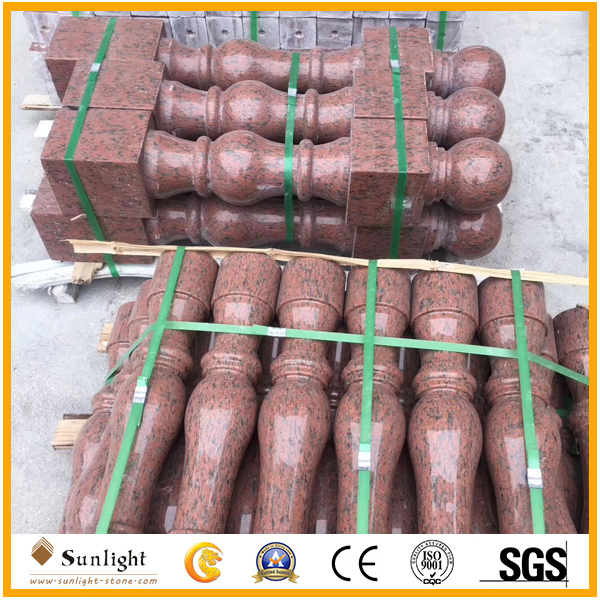 Natural Stone Yellow/Red/Pink/Grey/Black/White Granite Marble Balusters
