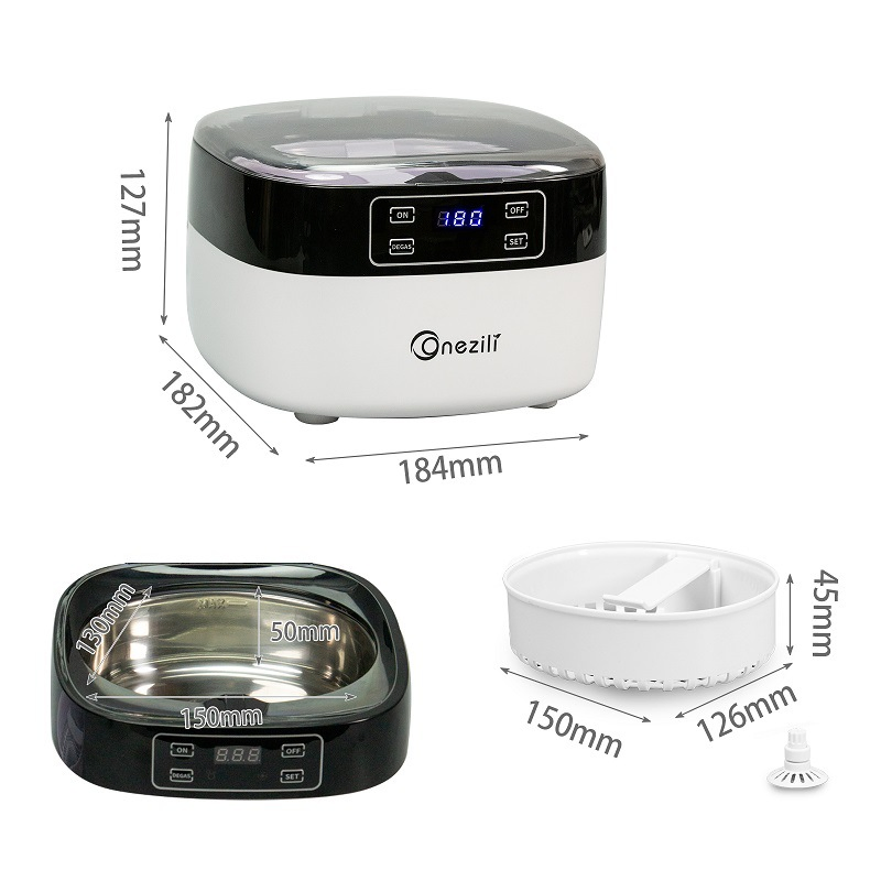 Household Dentures Cosmetic Contact Lenses Watches Jewelry CD Cleaning Machine Portable Cleaner