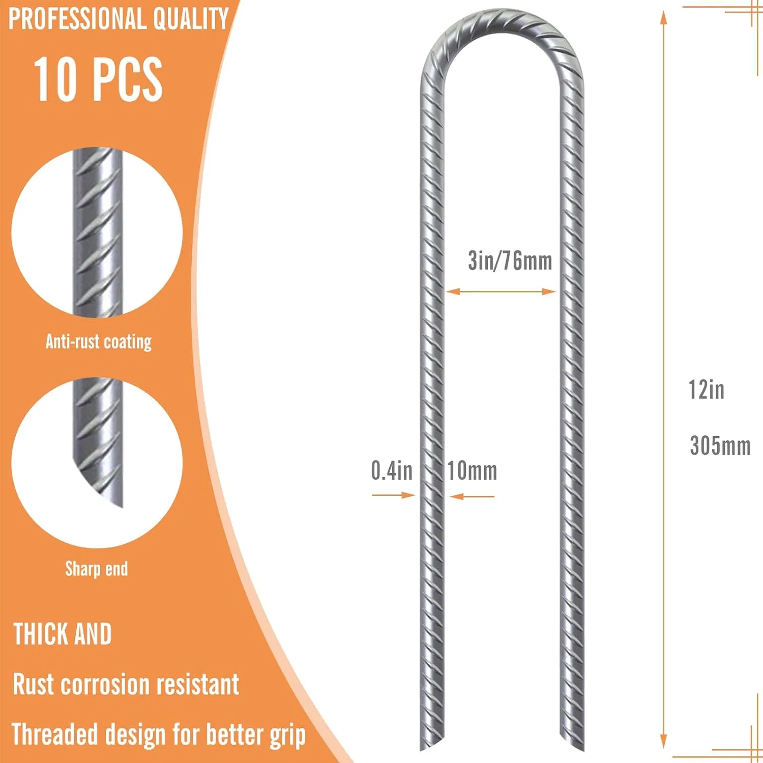 Sharp Anti Rust Heavy Duty Ground Wind Thread Ground Tent Stake