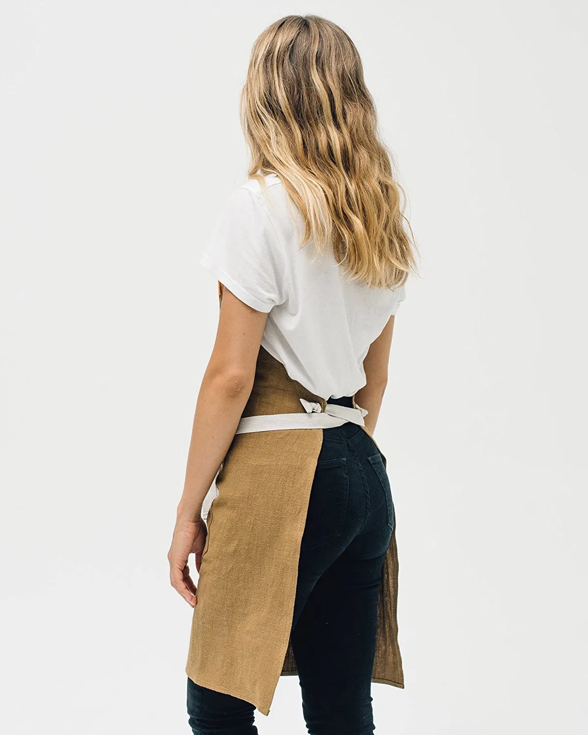 OEM Kitchen Apron Mens and Womens Linen Bib Apron