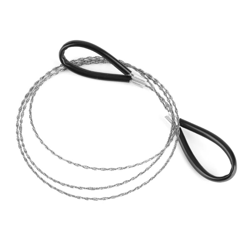 Black Red Wire Saw Manufacturers Direct Wholesale Stainless Steel Wire Saw Camping Equipment Outdoor Life-Saving Saw