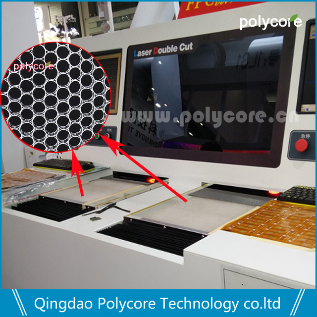 FPCB Cutting Adopted Honeycomb Plate in Laser Cutting Machine