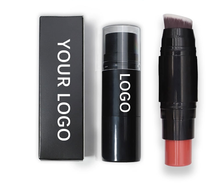 7 Color Blush Stick Accept Private Label with Brush Customize Creamy Blusher