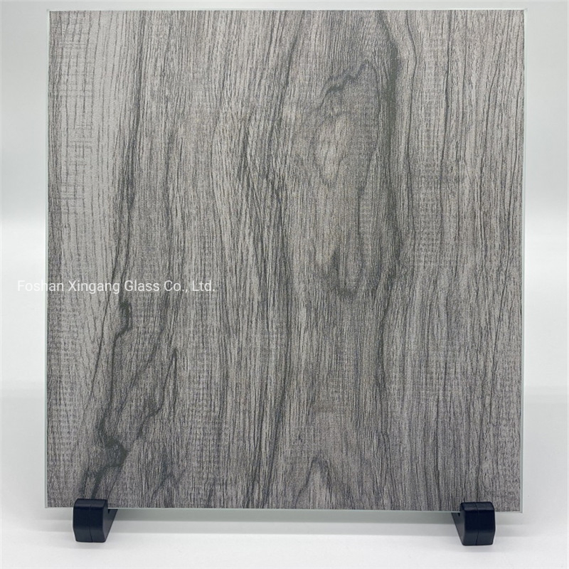 Ceramic Glass Table Top Wood Grain Design Outdoor Furniture Glass Table Top /Garden Furniture