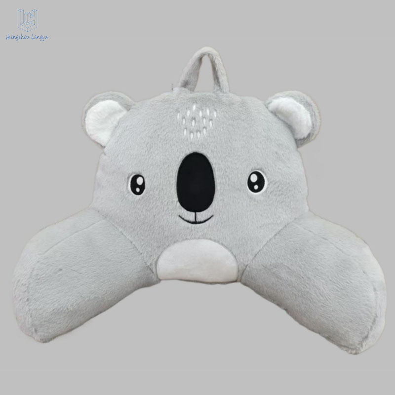 Wholesale Langyu Cute Animal Shape Plush Lumbar Pillow/Neck Pillow for Home & Office Adorable Animal Plush Lumbar Cushion