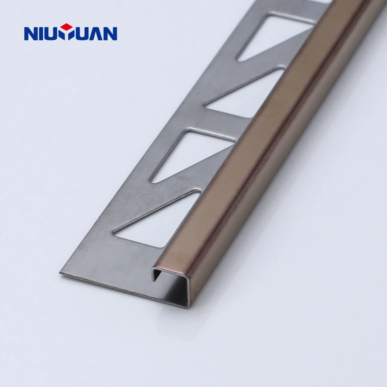 Niuyuan Customized Bathroom Stainless Steel Border Tile Edge Trim Strips Ss for Decoration