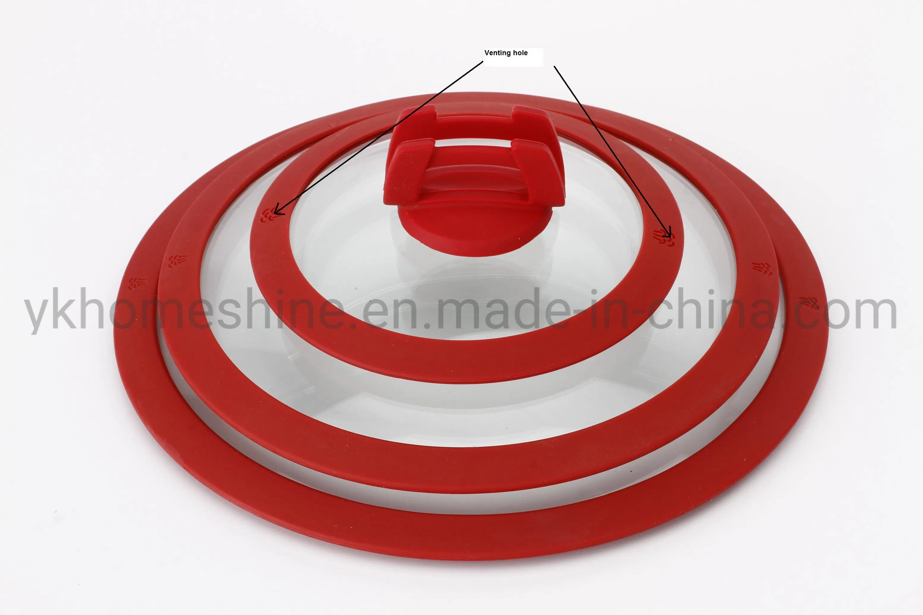Cookware Replacement FDA or LFGB Universal Silicone Pan Lids Eco-Friendly Silicone Glass Lid