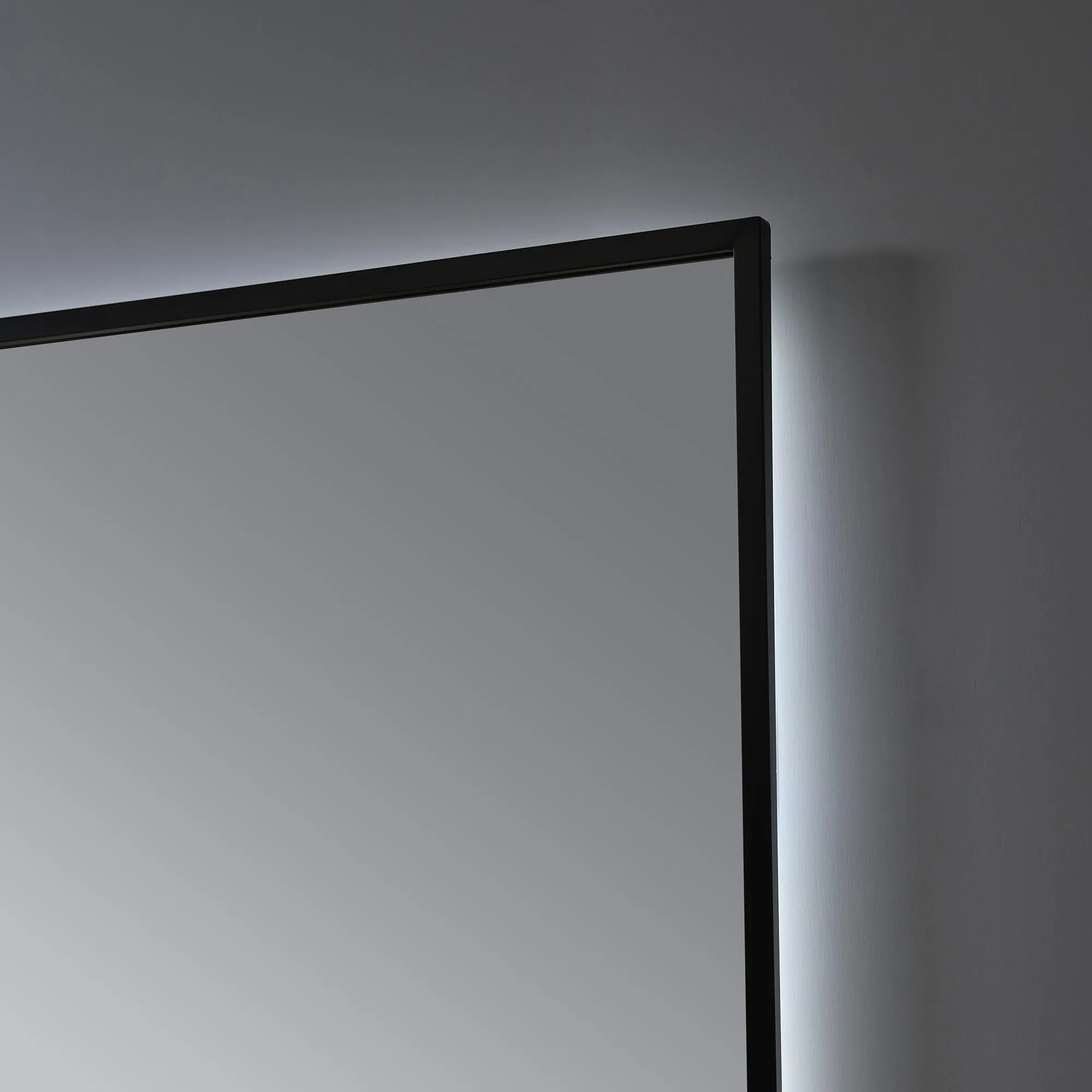 Backlit 32 Inch LED Mirror Aluminum Framed Bathroom Mirror with Lights Anti Fog Lighted Dimmable Mirror