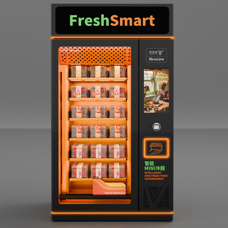 Vendlife 24 Hour Smart Can Frozen Food Chips Vendor Machine Bread Cake Dispenser Elevator Vending Machine Fresh Fruit and Vegetable Sushi Credit Card System