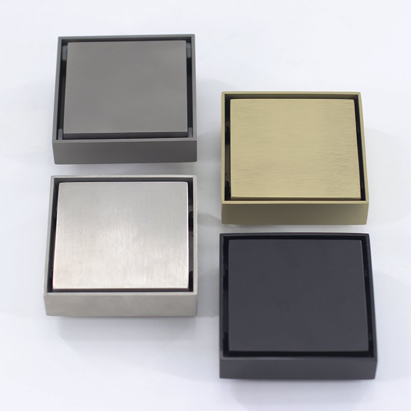 Wholesale Square 304 Stainless Steel Bathroom Anti Odor Tile Insert Floor Drain