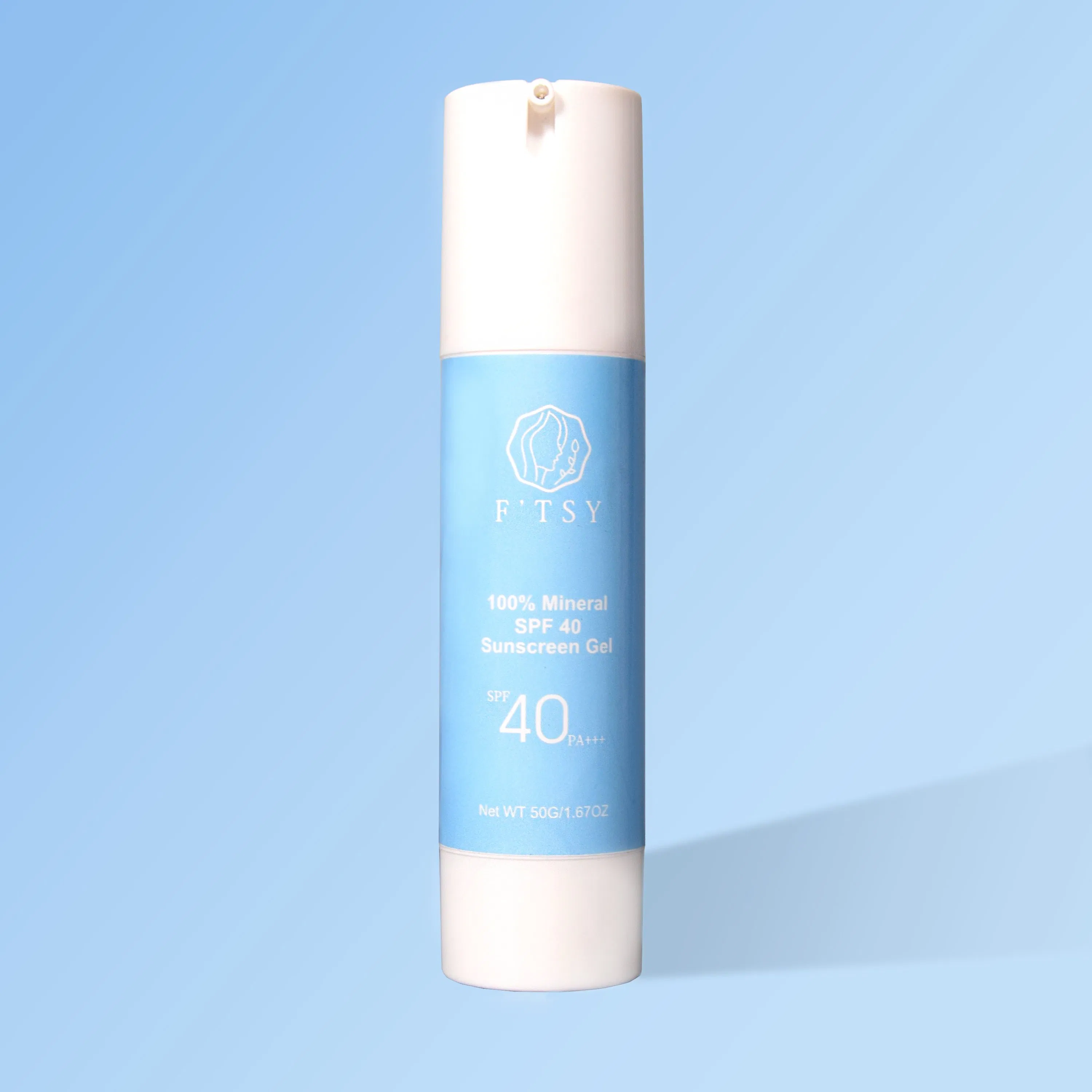 Private Label 100% Natural SPF 40 UV Protection Waterproof Transparent Sunscreen Gel