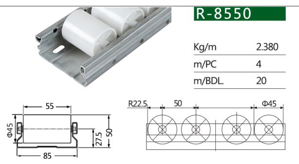 Roller Tracks for Pipe Racking System (R-4022)