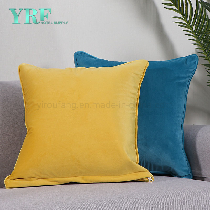 Home Textile Fashionable Pure Color Velvet Soft Decorative Cushion Covers