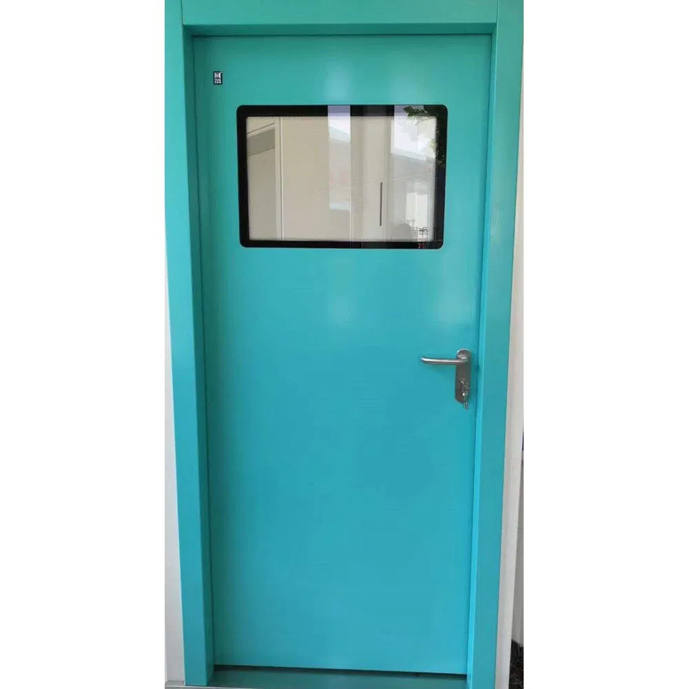 Industrial Interior Clean Room Lab Hygienic Hospital Laboratory SUS304 Stainless Steel Clean Room Metal Swing Entry Door