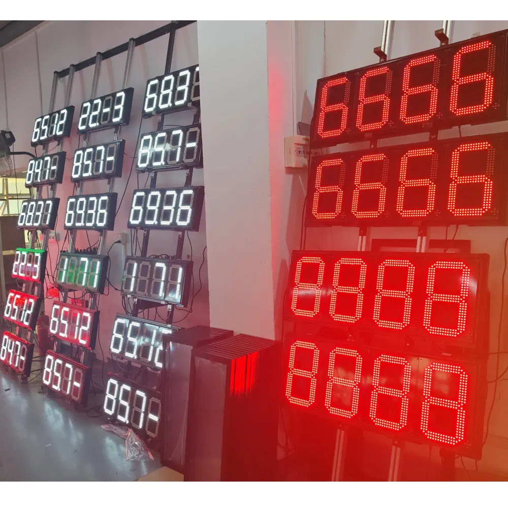 8inch 7 Segment LED Display LED Digital Petrol Station Gas Price Displays