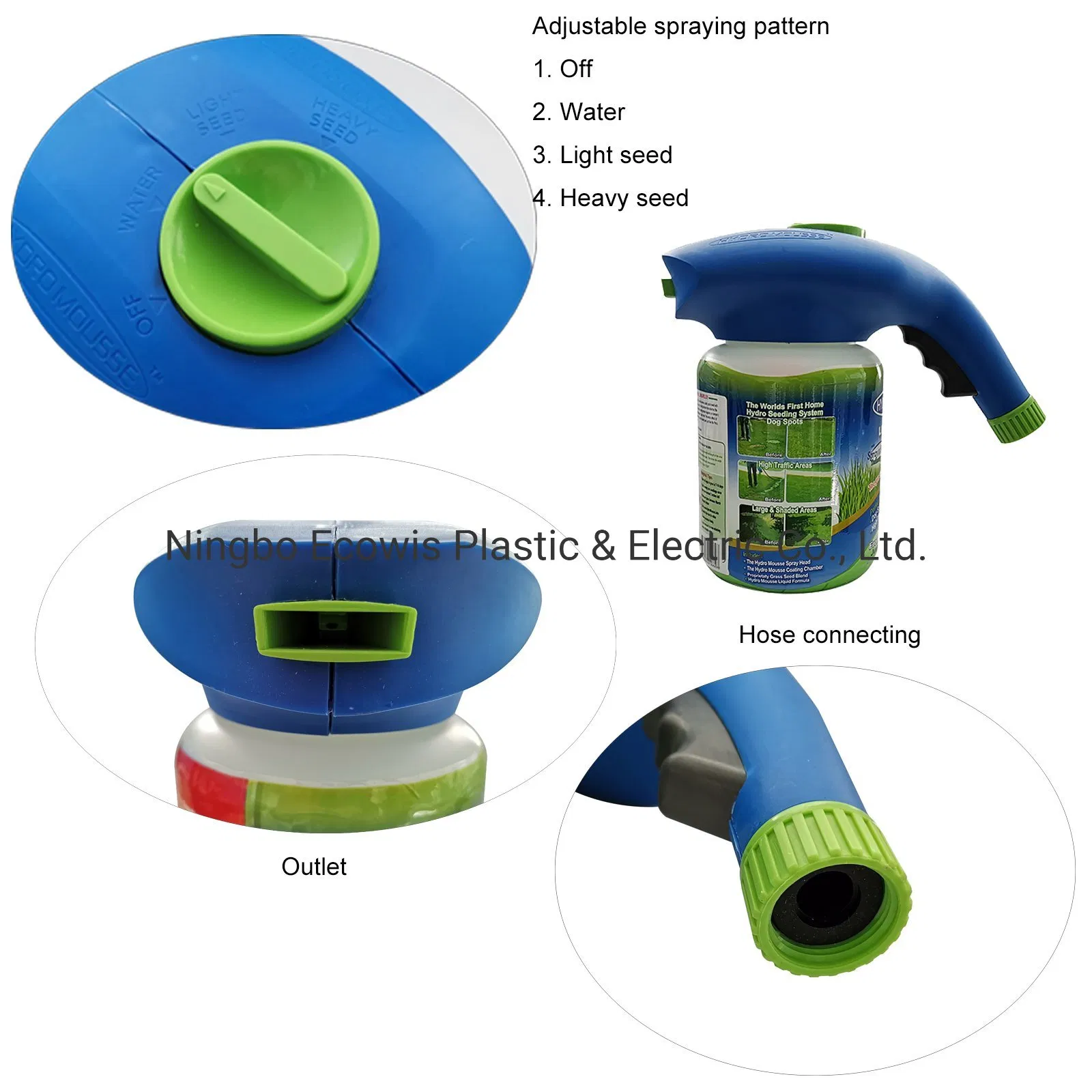 Hydro Seeding Lawn Seed Spread Sprayer