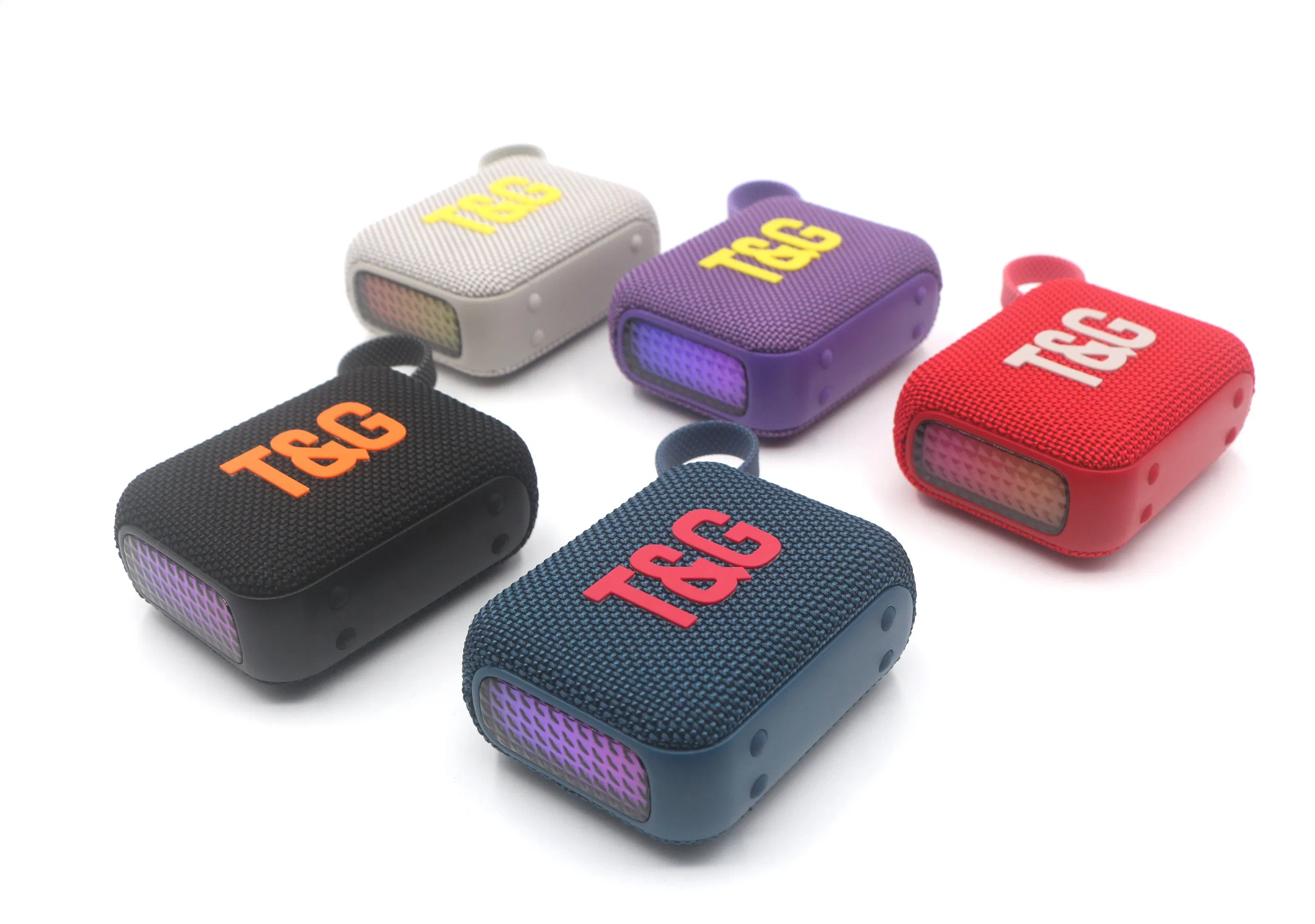 Портативная колонка TG-445mini с сабвуфером и RGB-подсветкой