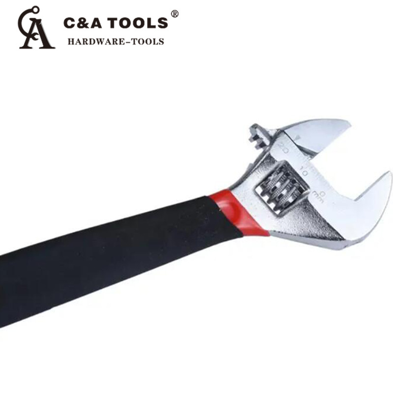 Adjustable Spanner Monkey Wrench Shifting Spanner Adjustable Spanner Wide Opening Capacity Dipped Handle