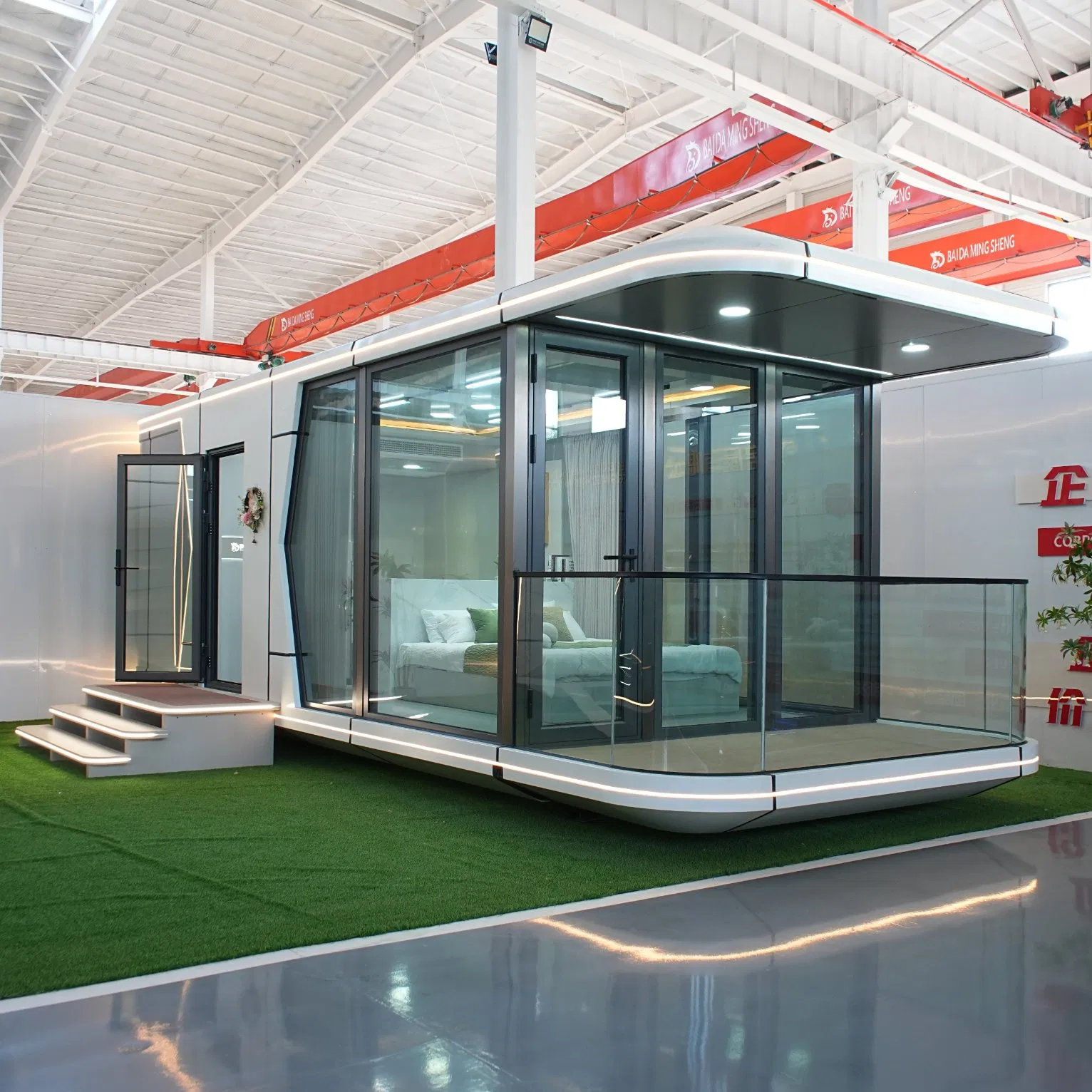 Modular Modern Prefabricated Outdoor Portable Mobile Vessel Space Capsule Hotel Container House Customize Tiny Homes Outdoor Prefab House Luxury Space Capsule