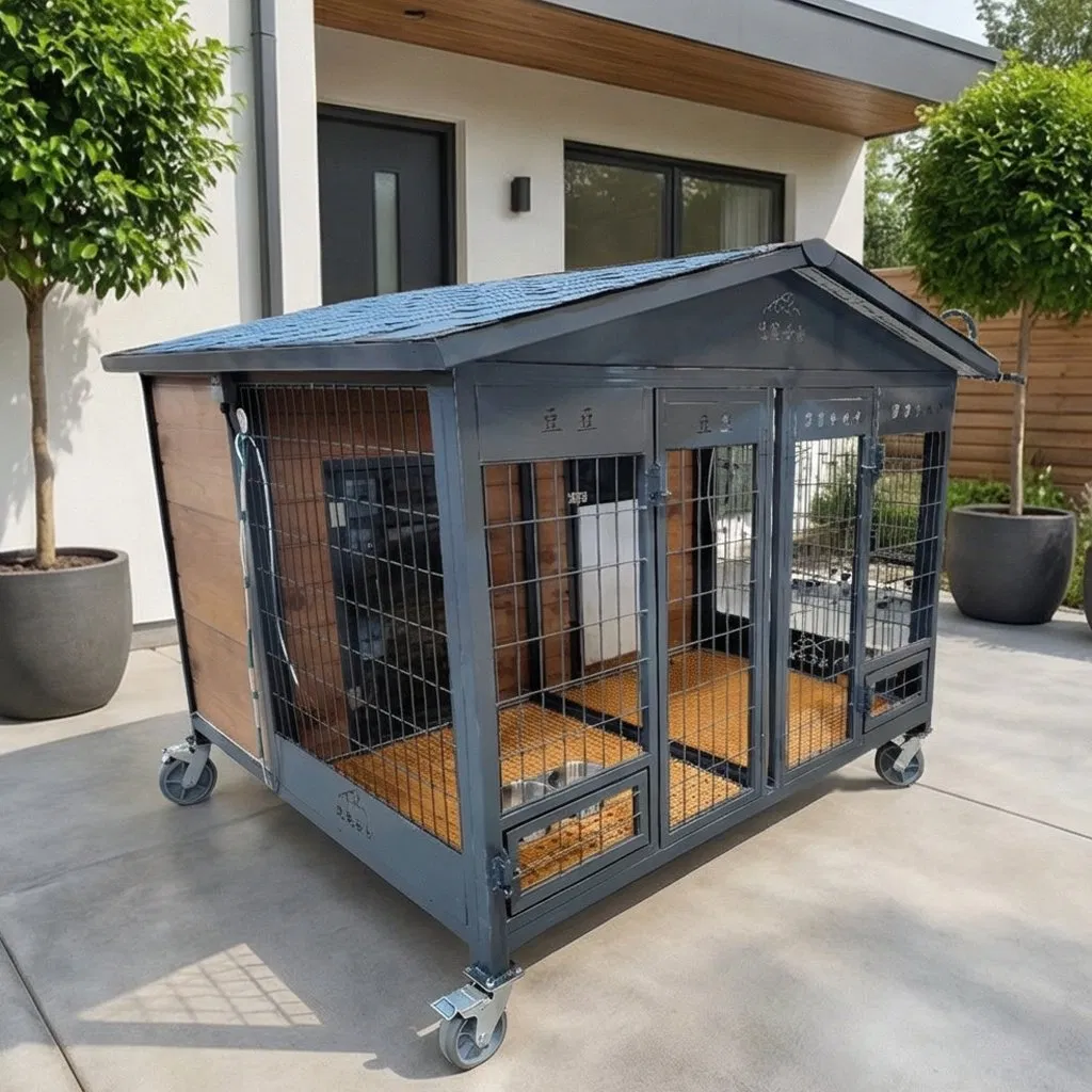 Weatherproof Solid Wood Dog House for Exclusive Outdoor Spaces