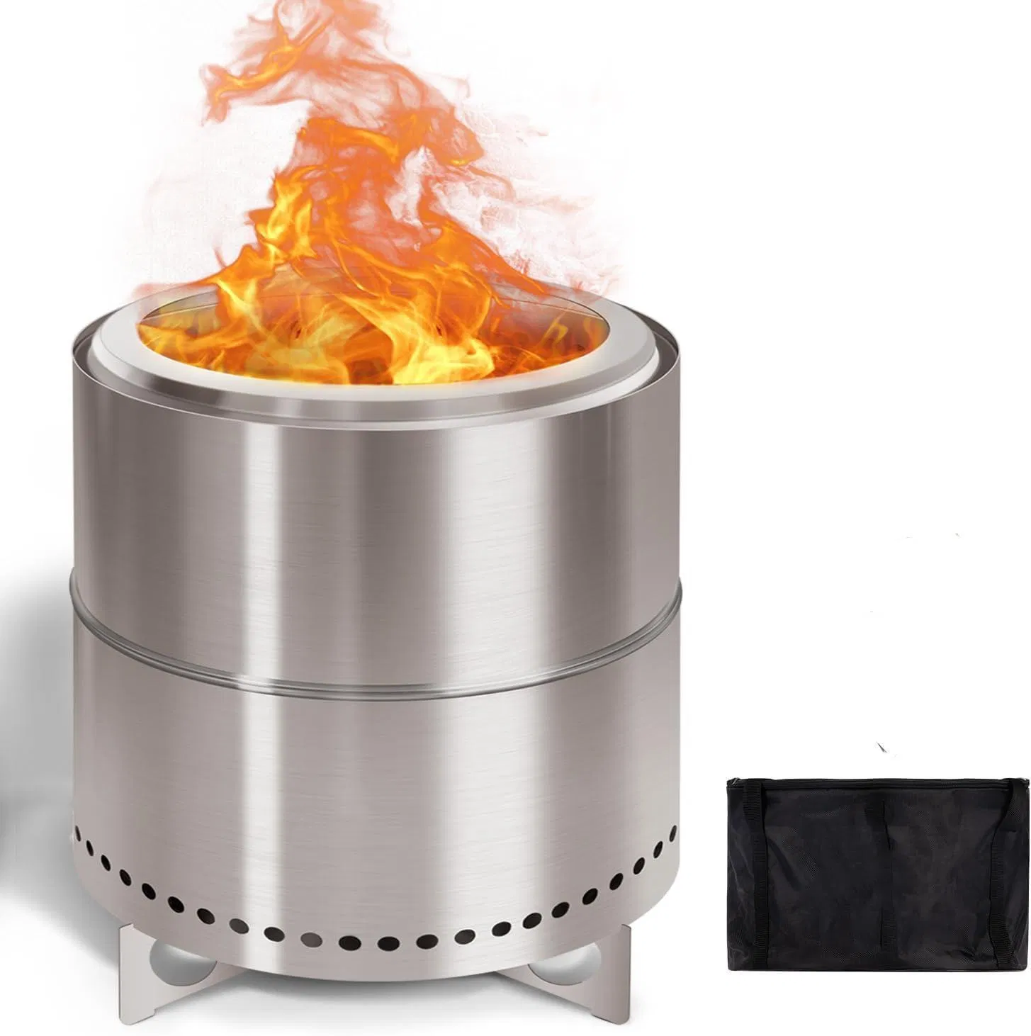Портативный костёр из нержавеющей стали, дровяная печь