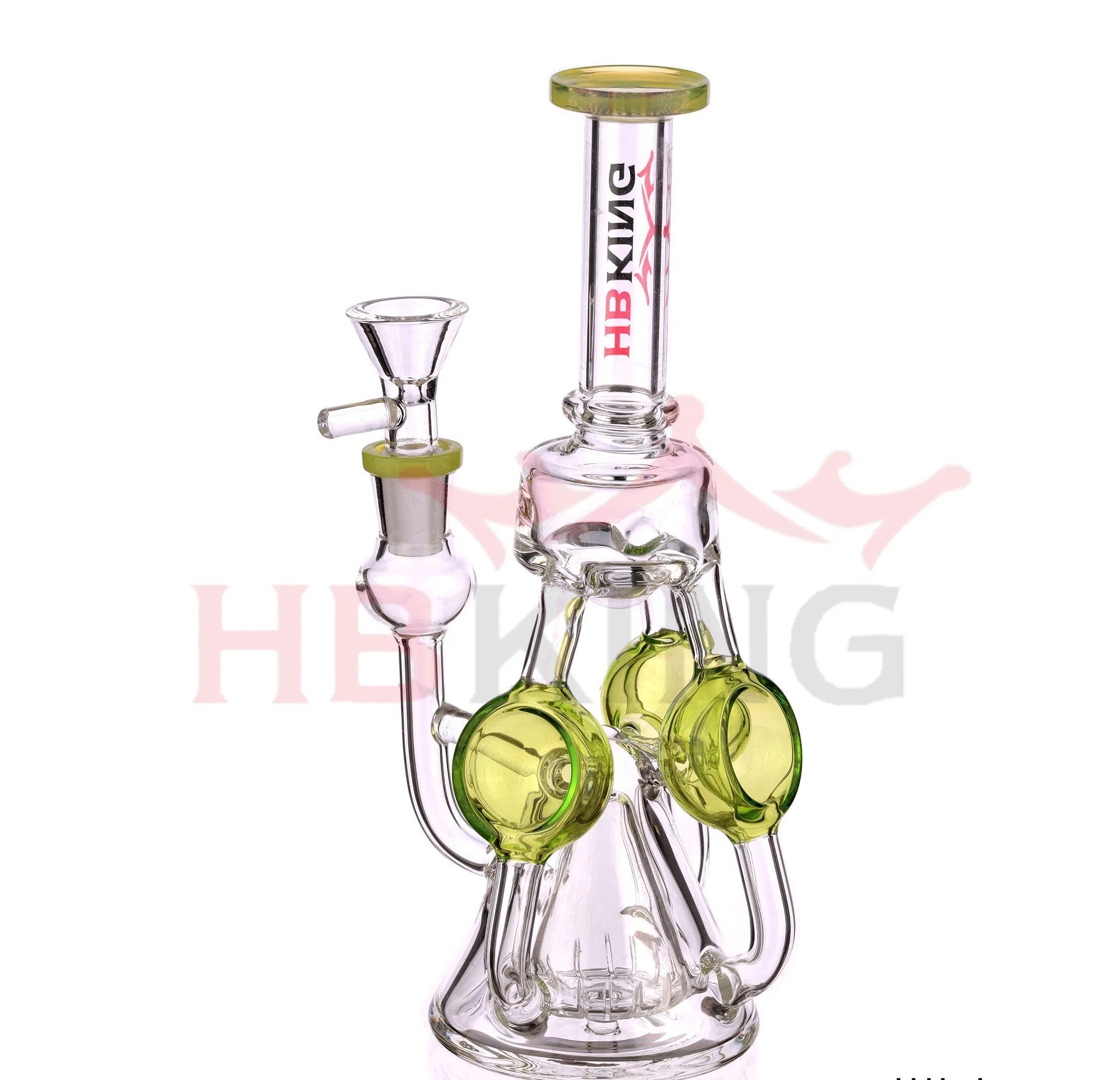 Hbking Colorful USA Decoration Glass Water Smoking Pipe with Nice Perc Glass Water Pipe